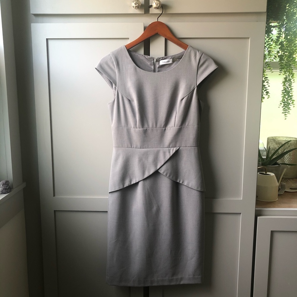 Calvin Klein Grey Suit Dress
